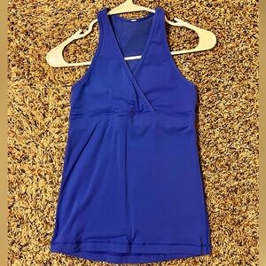 Lululemon Athletica Blue Tank Top with built in bra.